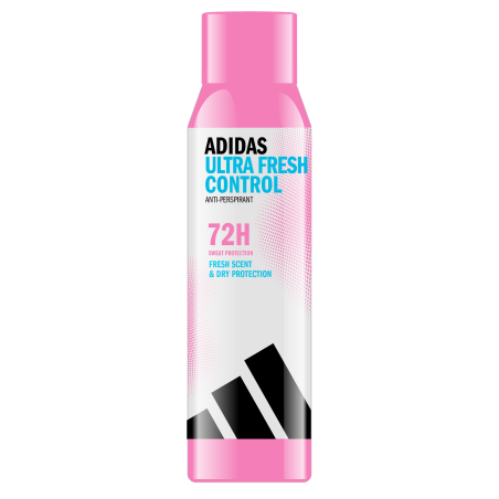 adidas Ultra Fresh Control antyperspirant w sprayu dla kobiet zapewniający długotrwałą świeżość, 150 ml